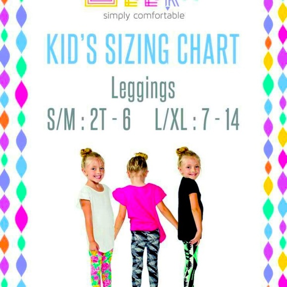 LuLaRoe Kids L/XL Leggings - Picture 5 of 5